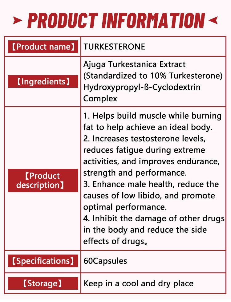 TURKESTERONE  Strengthens muscles